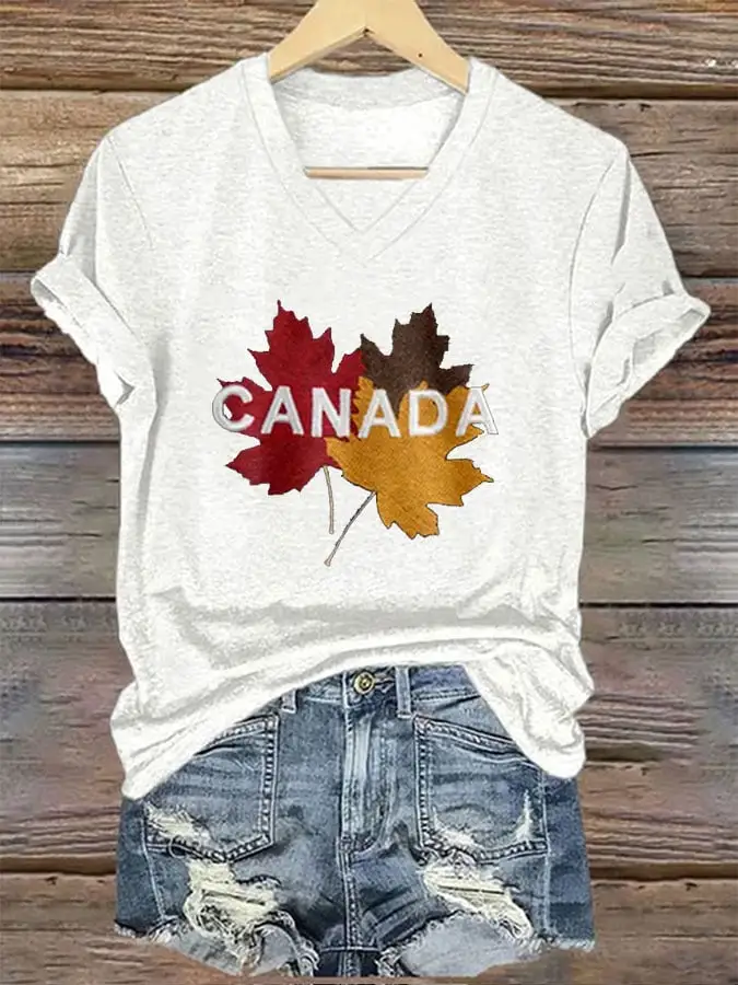 Women's Canada Travel Print T-Shirt