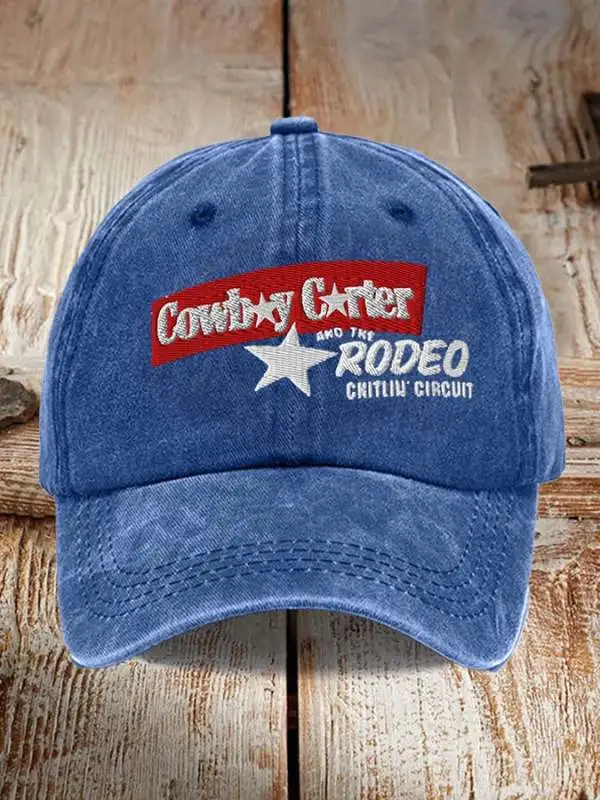 Retro Country Western Music & The Rodeo Chitlin' Circuit Print Baseball Cap