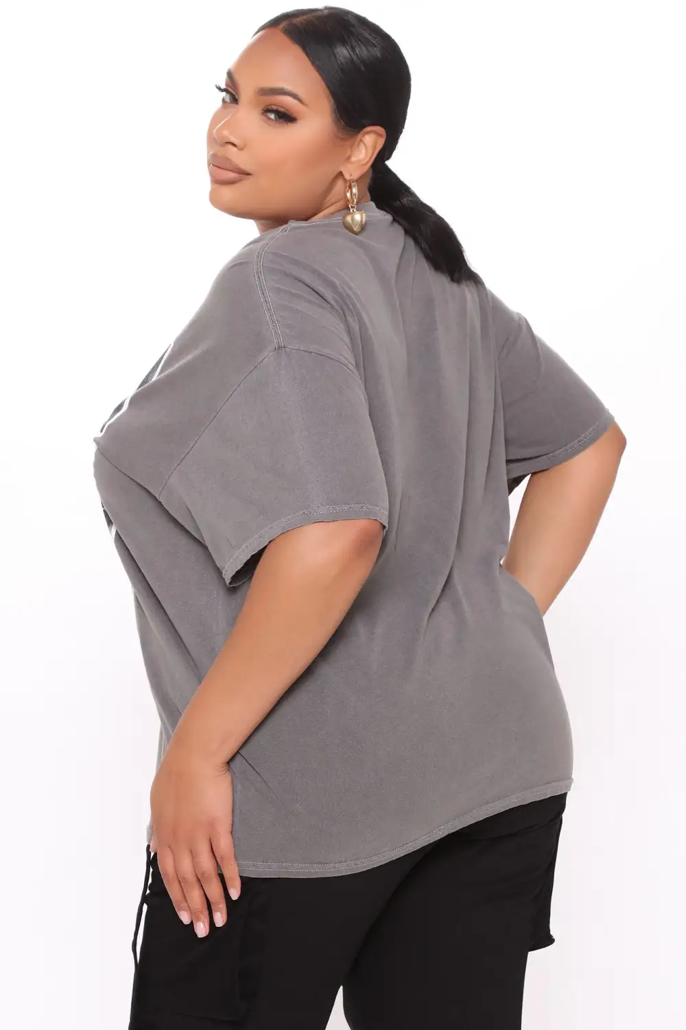 All Eyes On Me Top - Charcoal