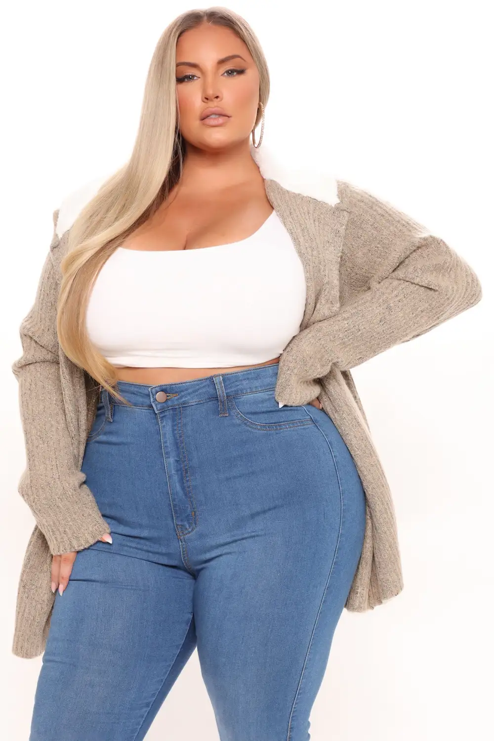 Far Gone Hooded Cardigan - Oatmeal