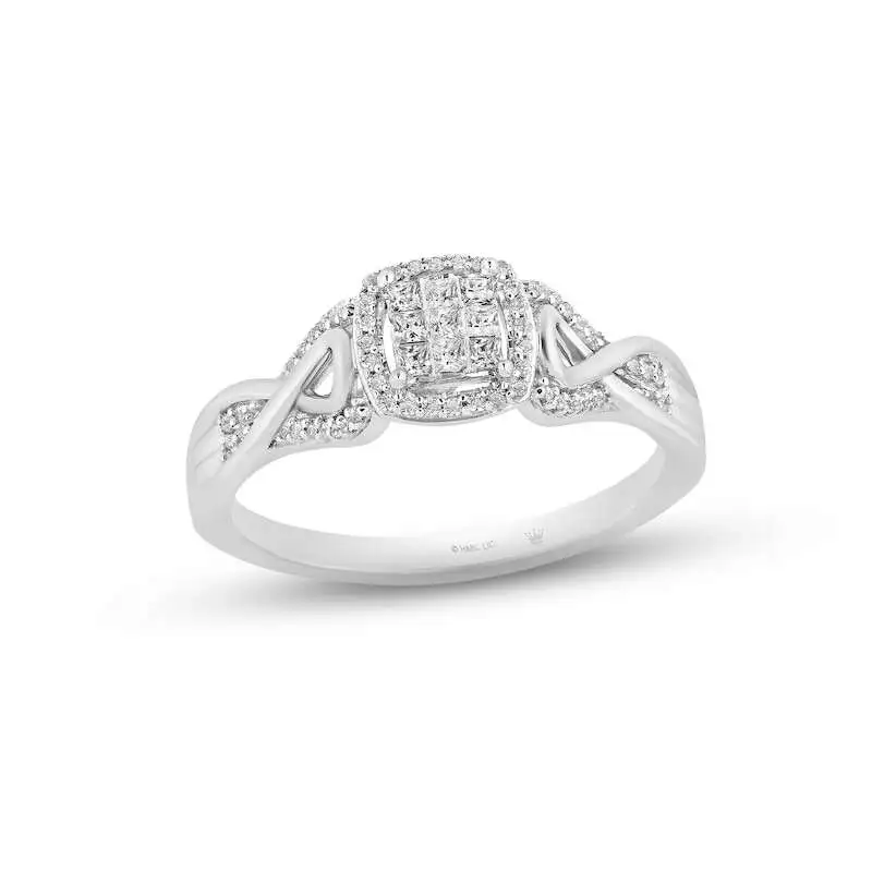 Hallmark Diamonds Promise Ring 1/4 ct tw Sterling Silver