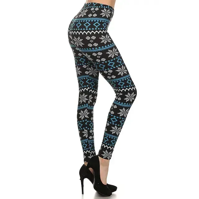 Santa Claus Leggings Jogger Pants Women's Christmas Christmas Christmas Eve Adults' Christmas New Year Eve Polyester Lycra Spandex Pants