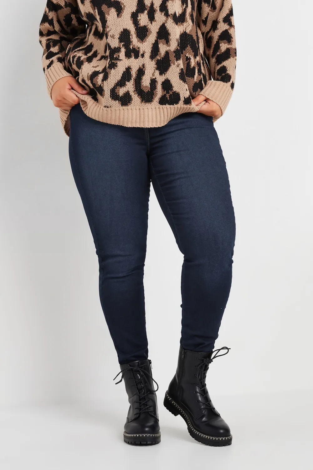 YOURS FOR GOOD Curve Black Skinny Stretch AVA Jeans