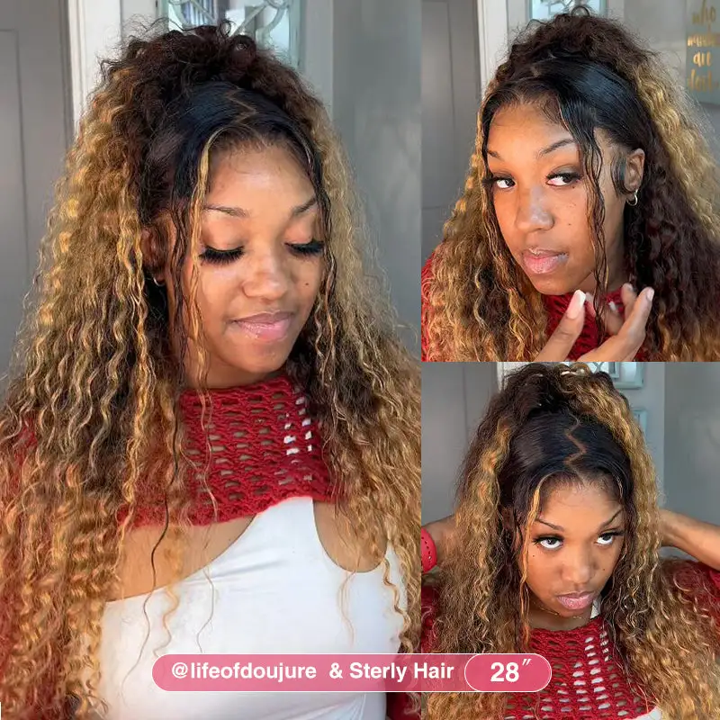 New Fabulous Beyonce Style | 13x6 Lace Ombre Deep Wave Frontal Wig