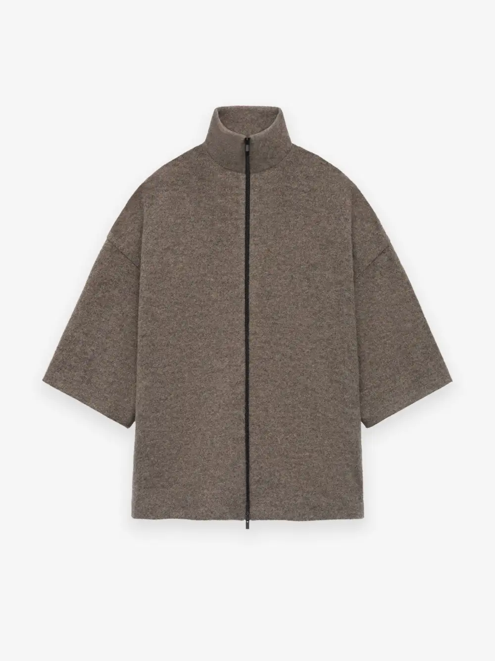 Boiled Wool Short Sleeve Jacket