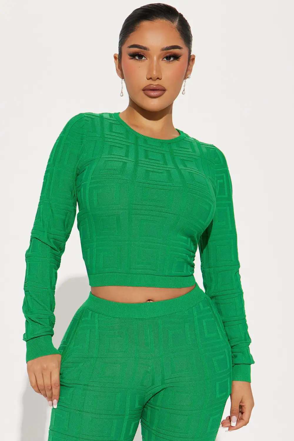 Never Complaining Sweater Legging Set - Green