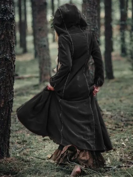 Long Sleeve Hoodie Cotton-Blend Jacket