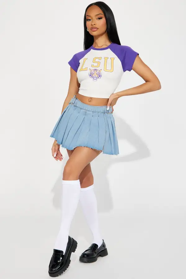 LSU Tigers Raglan Top - Purple