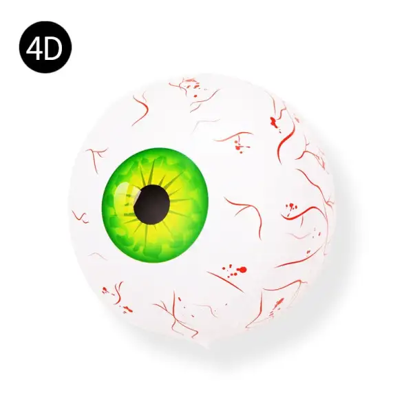 4D 22inch Halloween Foil Inflatable Eyeball Decoration Spooky Halloween Party Supplies Eyeball Balloons Halloween Home Decors