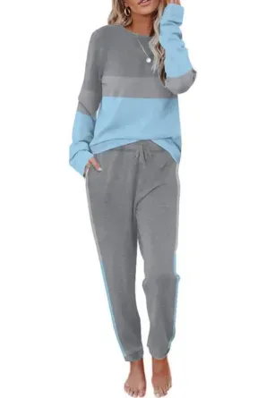 Lounge Sets for Women Two Piece Outfits Sweatsuits Sets Long Pant Loungewear Workout Athletic Tracksuits