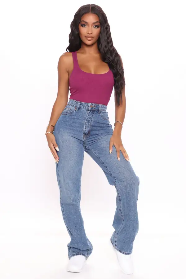 Essential Racer Back Tank Top - Magenta