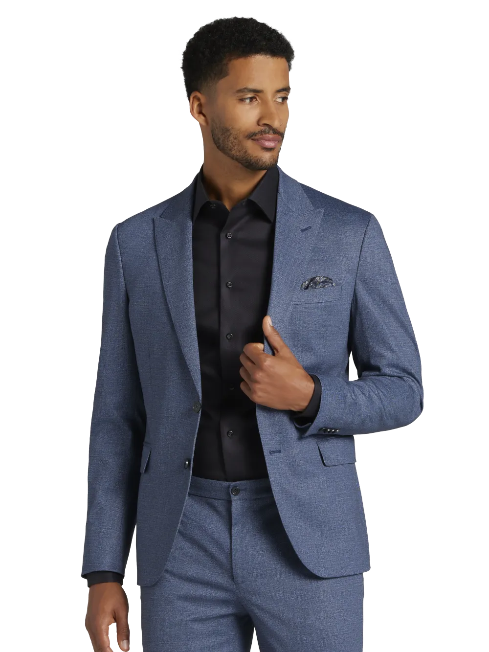 JOE Joseph Abboud Slim Fit Sharkskin Suit Jacket