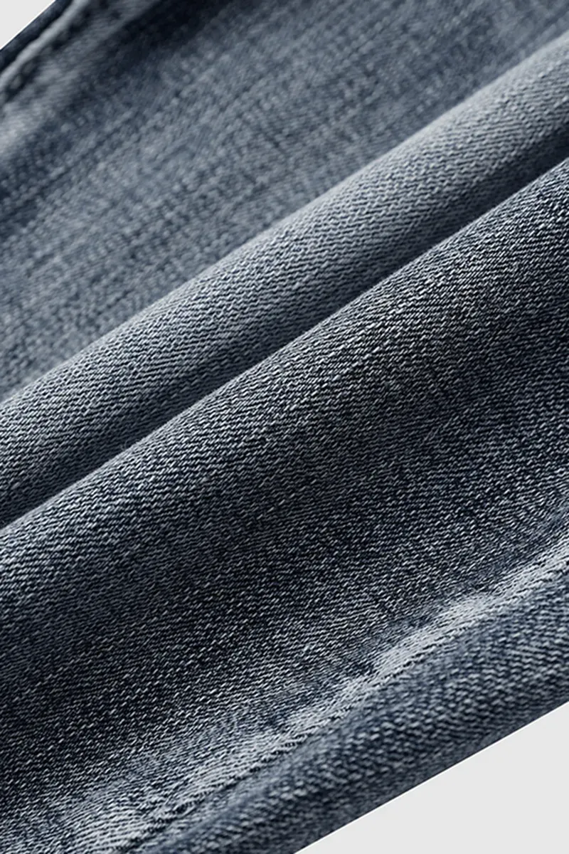 Mid Waist Double Button Skinny Jeans