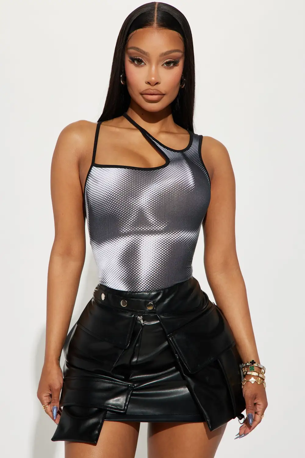 Tempted To Touch Bodysuit - Black/combo