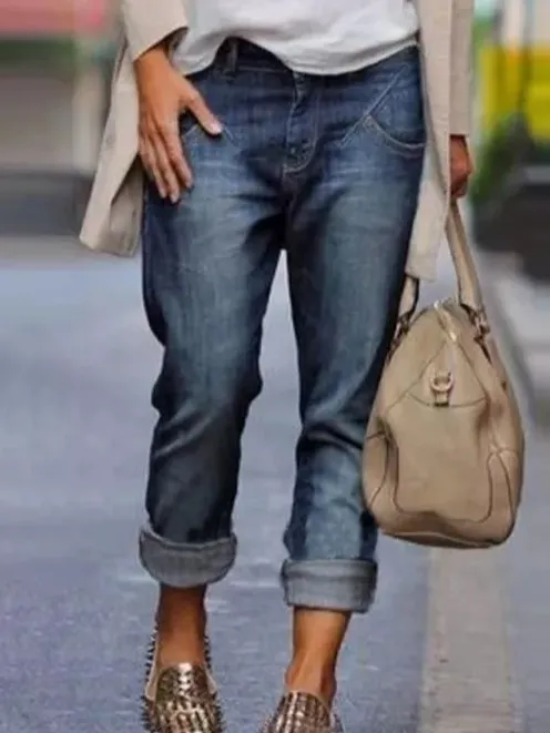 Loose Denim Casual Jeans(⚡Clearance Sale)