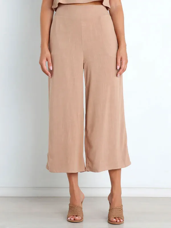 simple and comfortable sleeveless women's two-piece sets