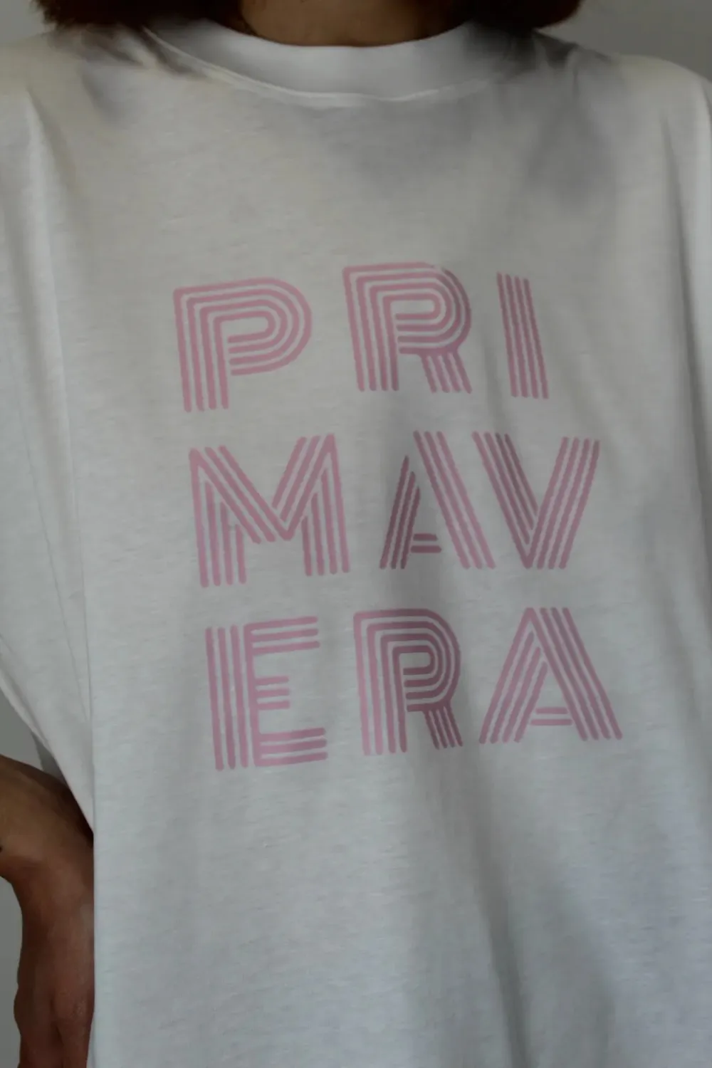 Inset Detail Graphic Crewneck Cotton Tee Staple