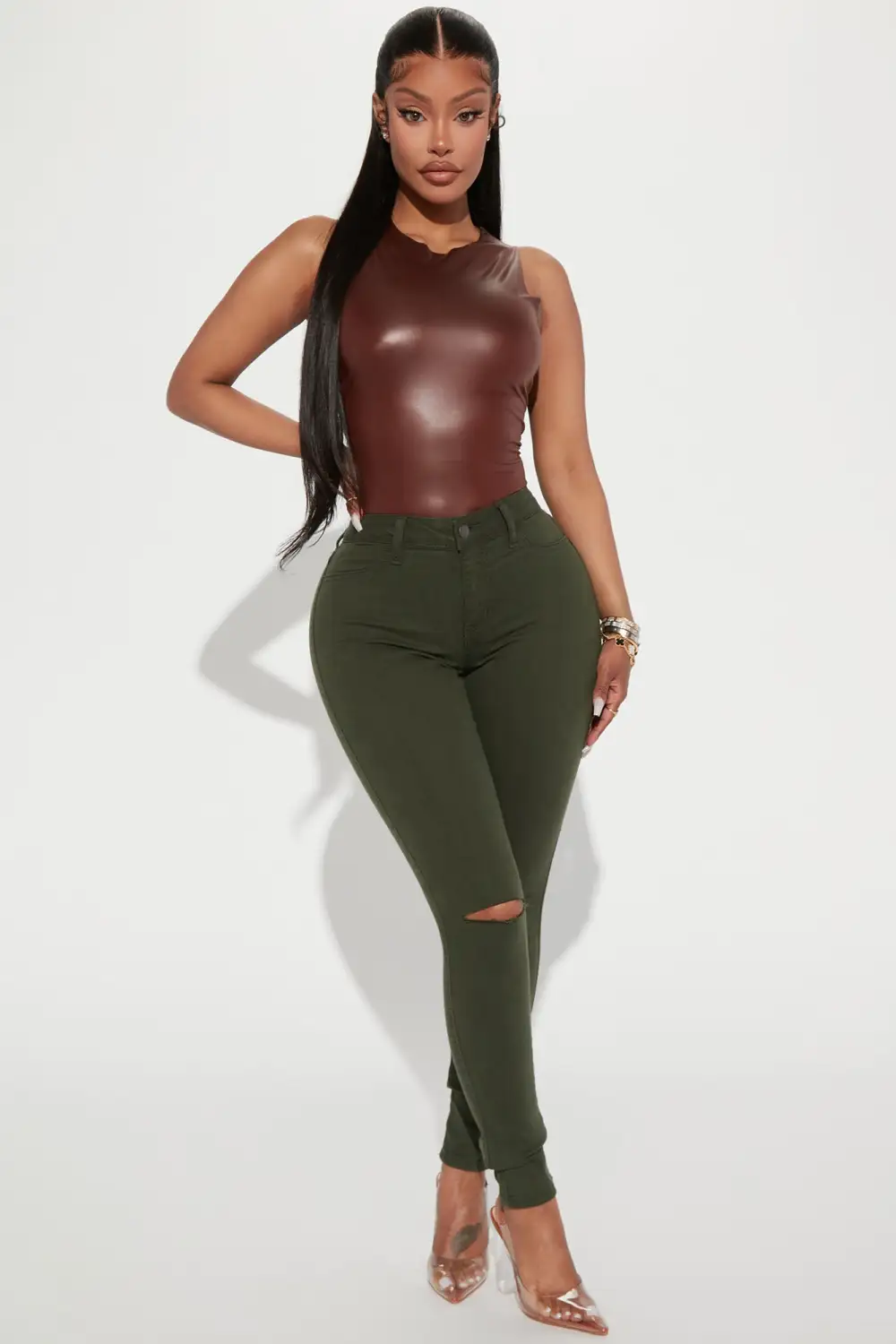 Kassidy Bodysuit - Chocolate