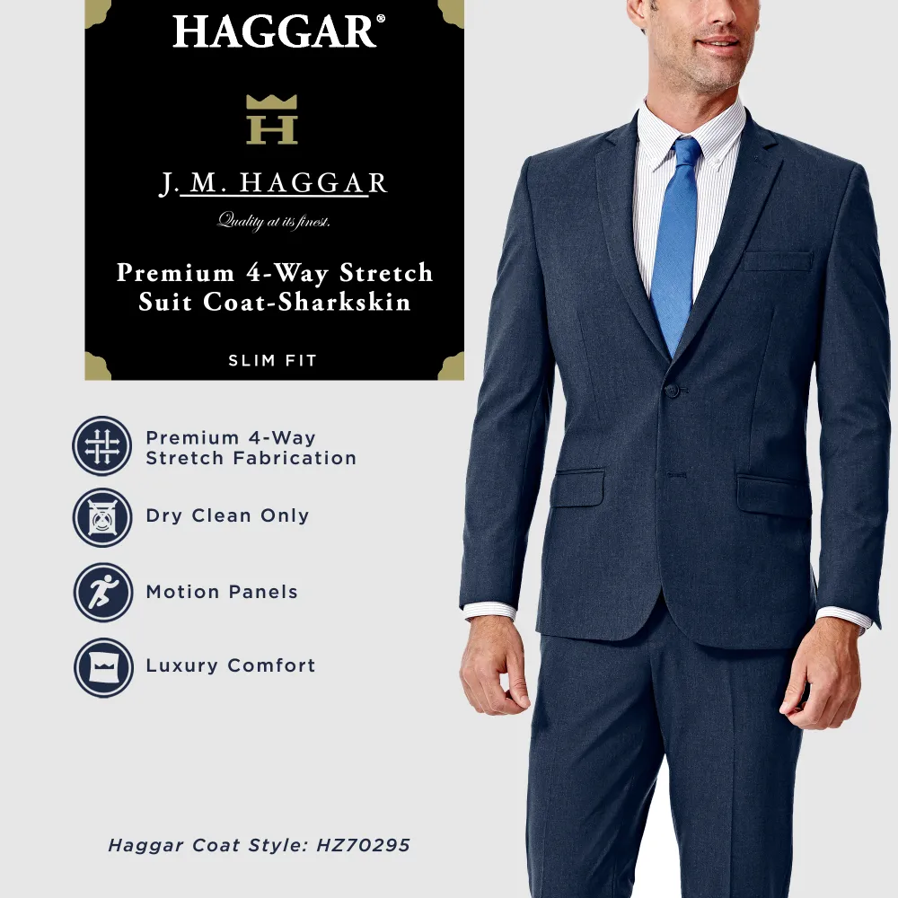 Haggar J.M. Haggar&trade; 4 Way Stretch Slim Fit Flat Front Suit Jacket