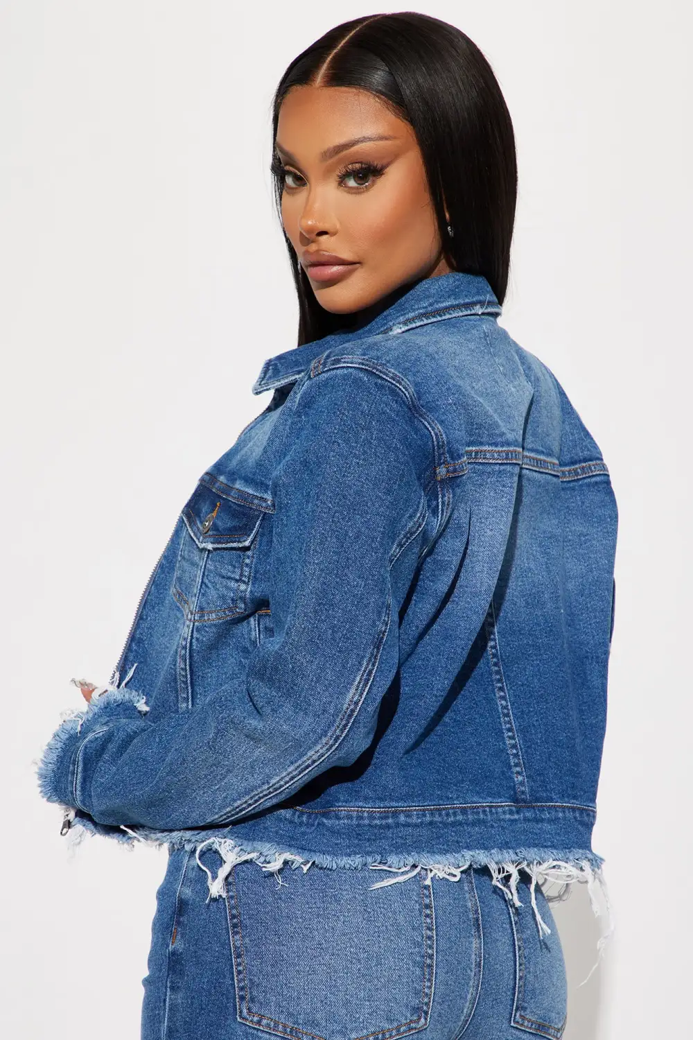 Come And Get It Denim Jacket - Medium Wash