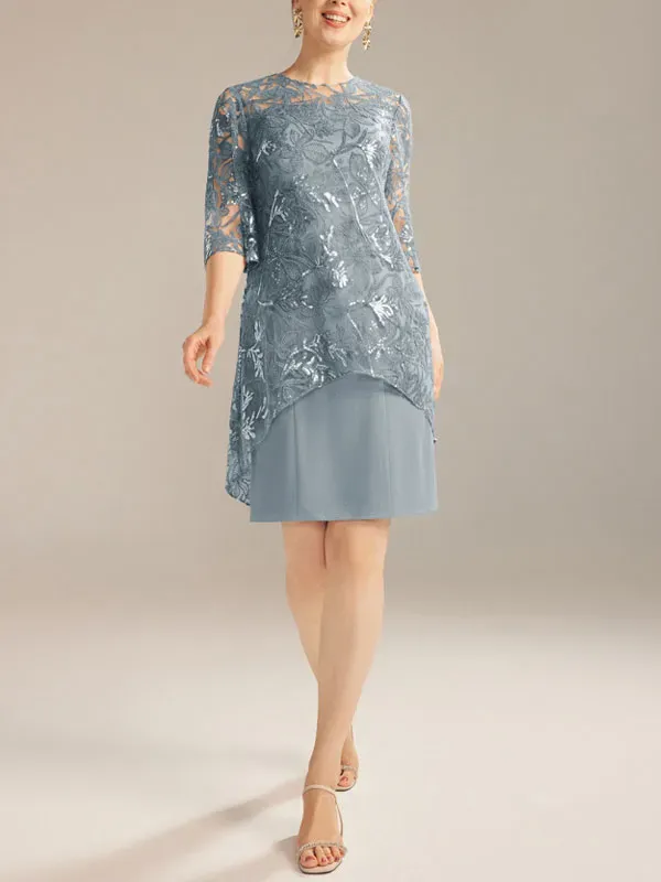 Noble Lace Chiffon Mesh Women's Dress