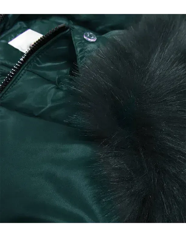 Dark green ladies winter jacket