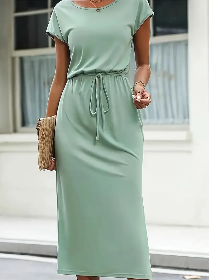 Women's Fitted Polyester Dress