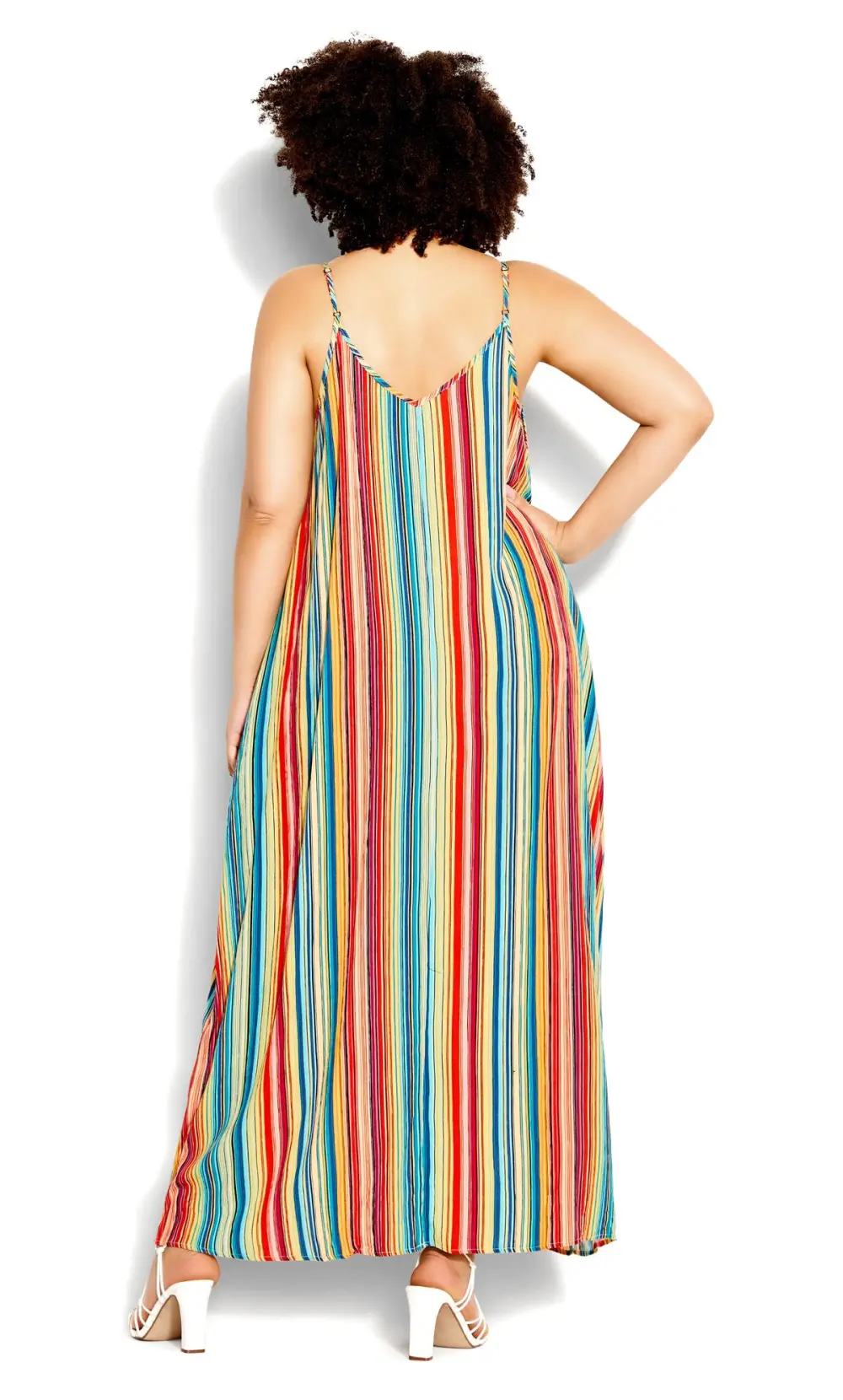 Evans Red Rainbow Maxi Dress