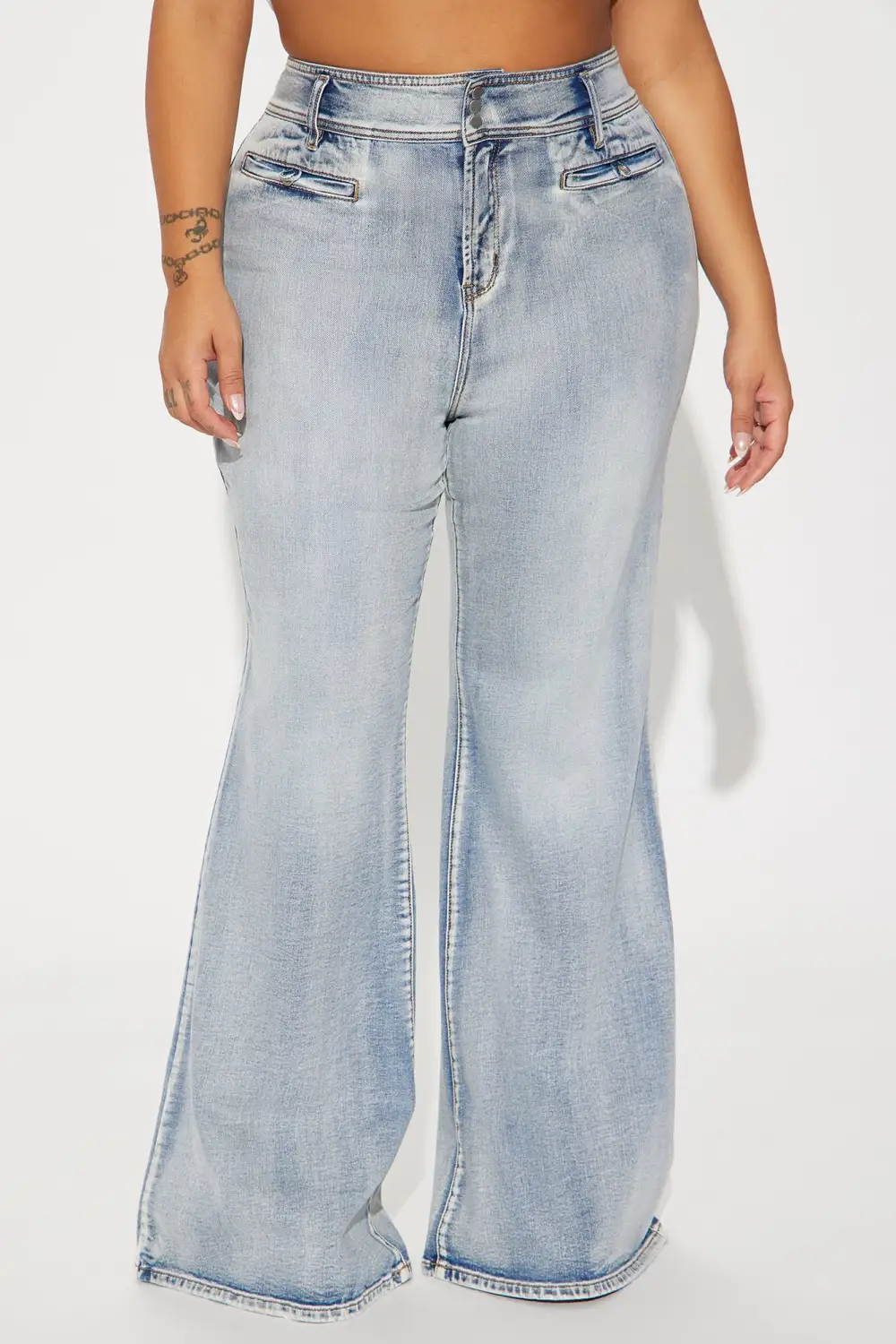 It's A Thing Stretch Flare Jeans - Medium Wash