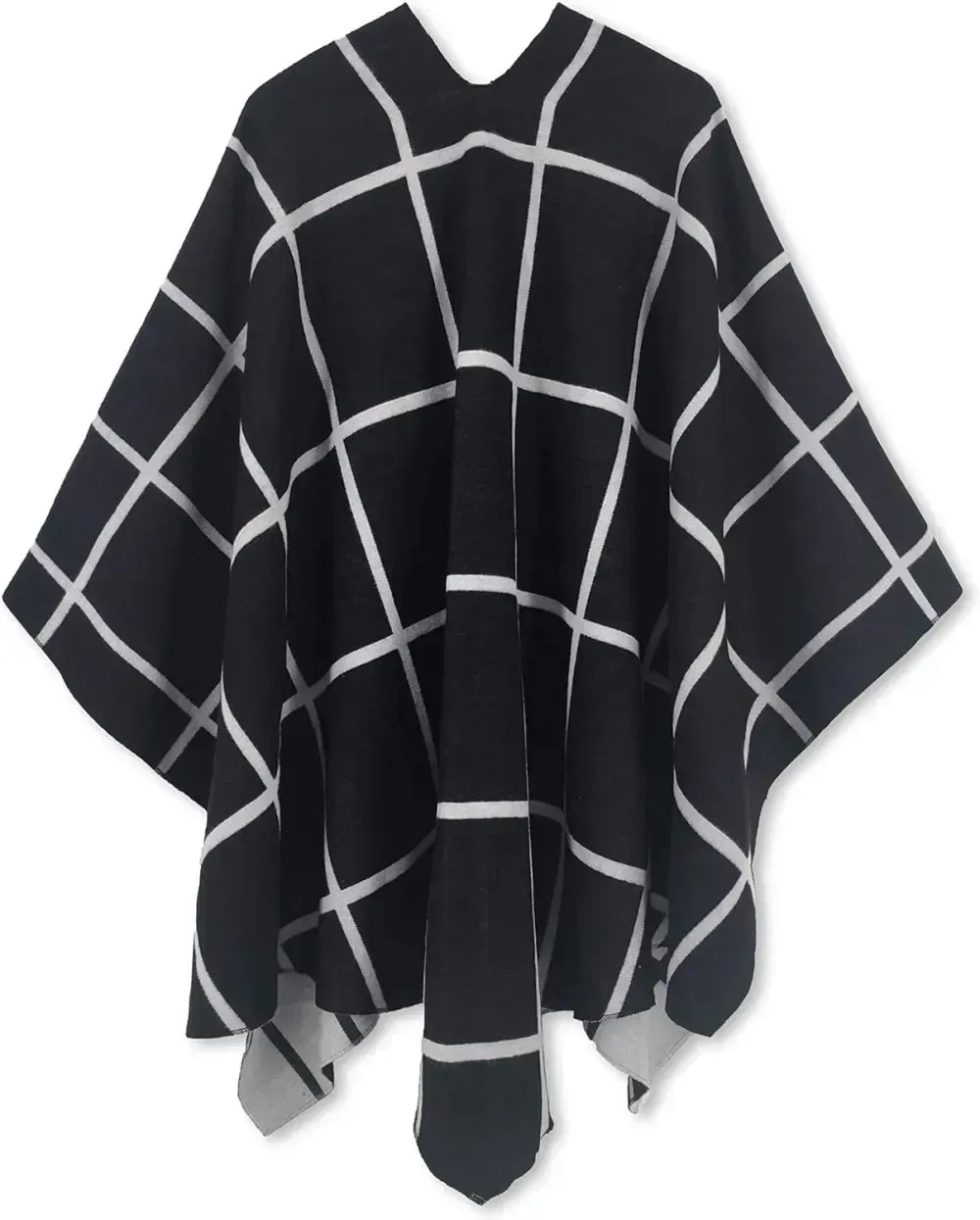 Women's Shawl Wrap Poncho Ruana Cape Open Front Cardigan Shawls for Fall Winter
