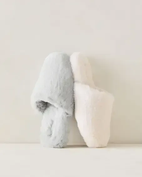 Faux Fur Slippers
