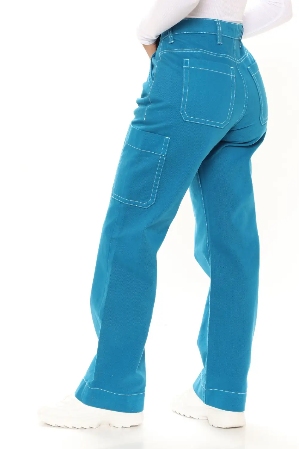 Oh So Crafty Non Stretch Carpenter Jeans - Blue