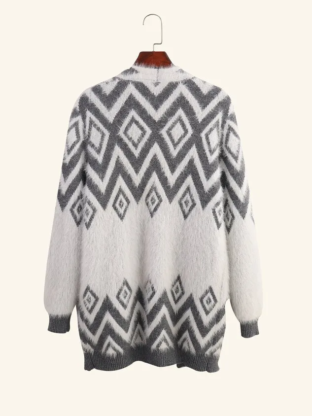 Geometric Vintage Cardigan