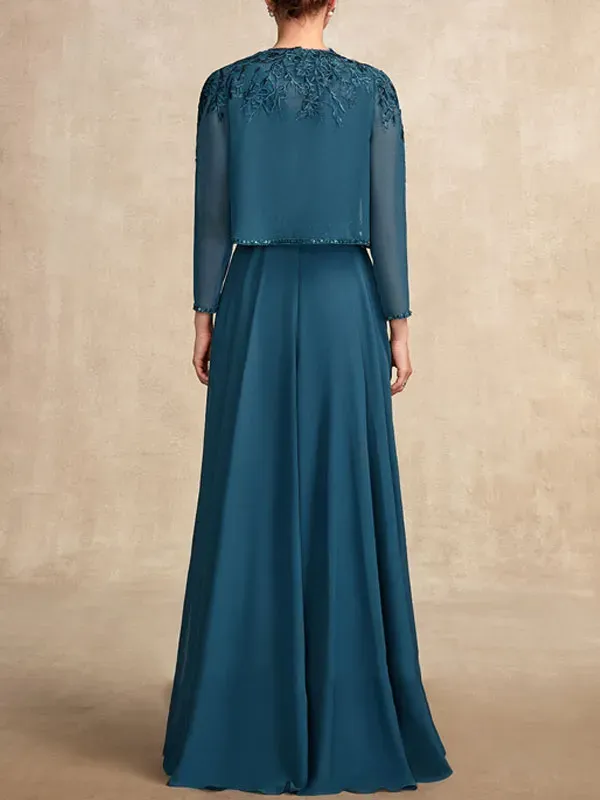 Delicate Lace Short Jacket Mother of the Bride Dress