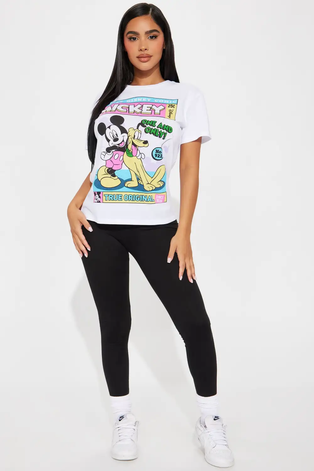 Mickey And Pluto Graphic Tshirt - White