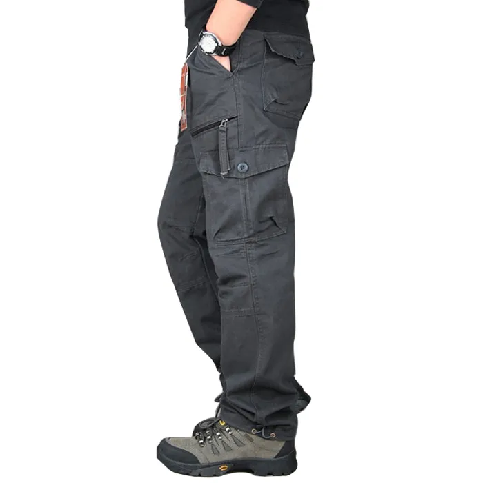 Men's Outdoor Multi Pocket Cotton Cargo Pants