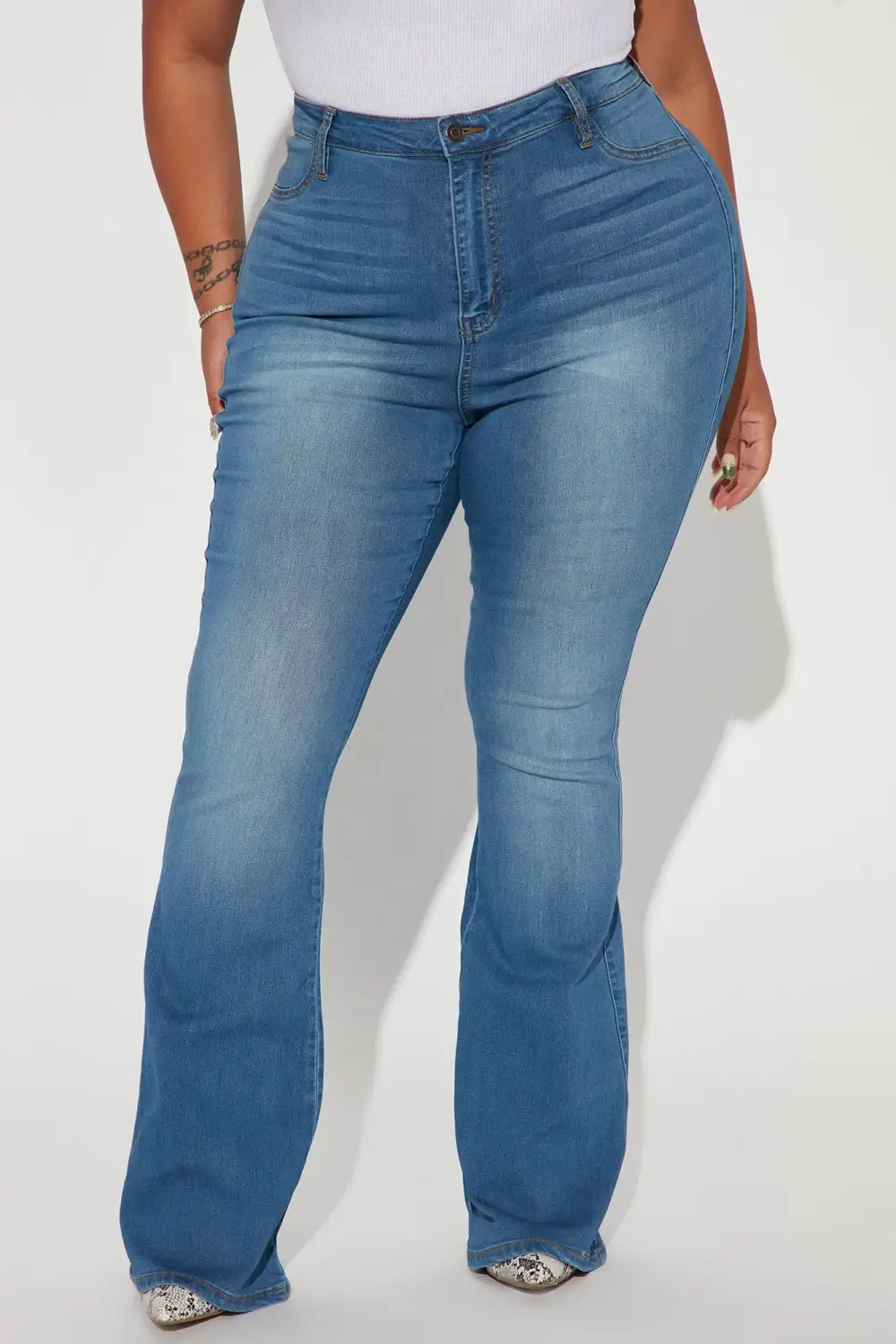 Deep In My Soul Flare Jeans - Light Wash
