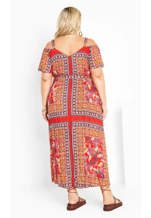 Zoey Cold Shoulder Maxi Dress