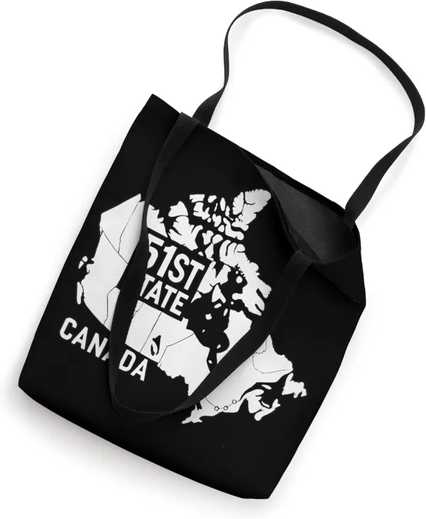 Funny Canada 51st State - Humorous Canada USA Graphic Tote Bag