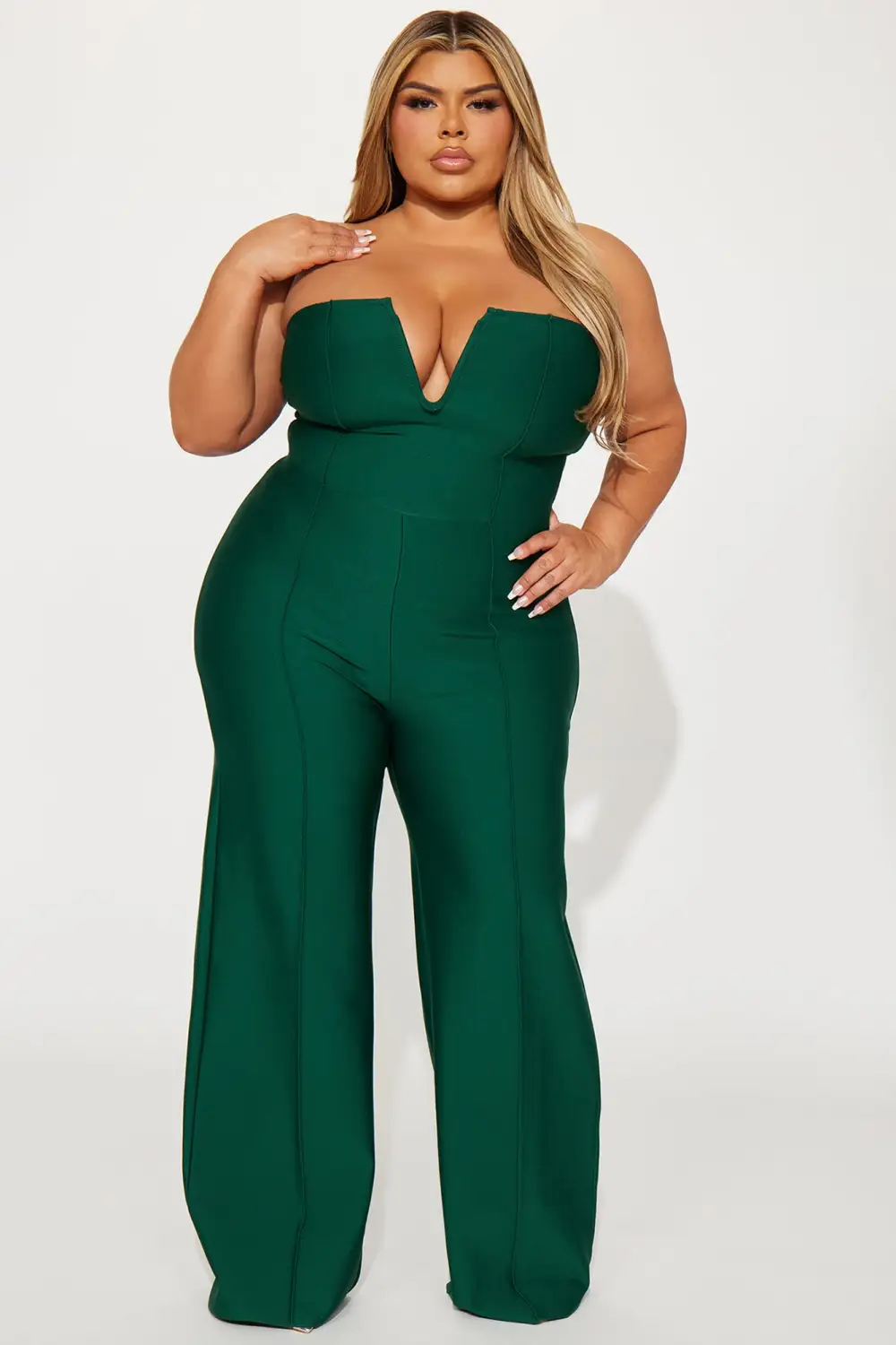 Someone To You Bandage Jumpsuit  - Hunter