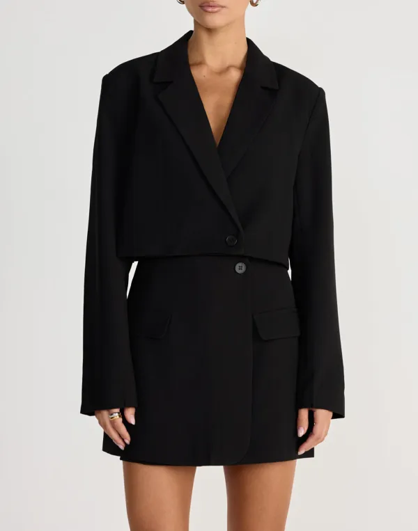 Cropped Business Casual Blazer