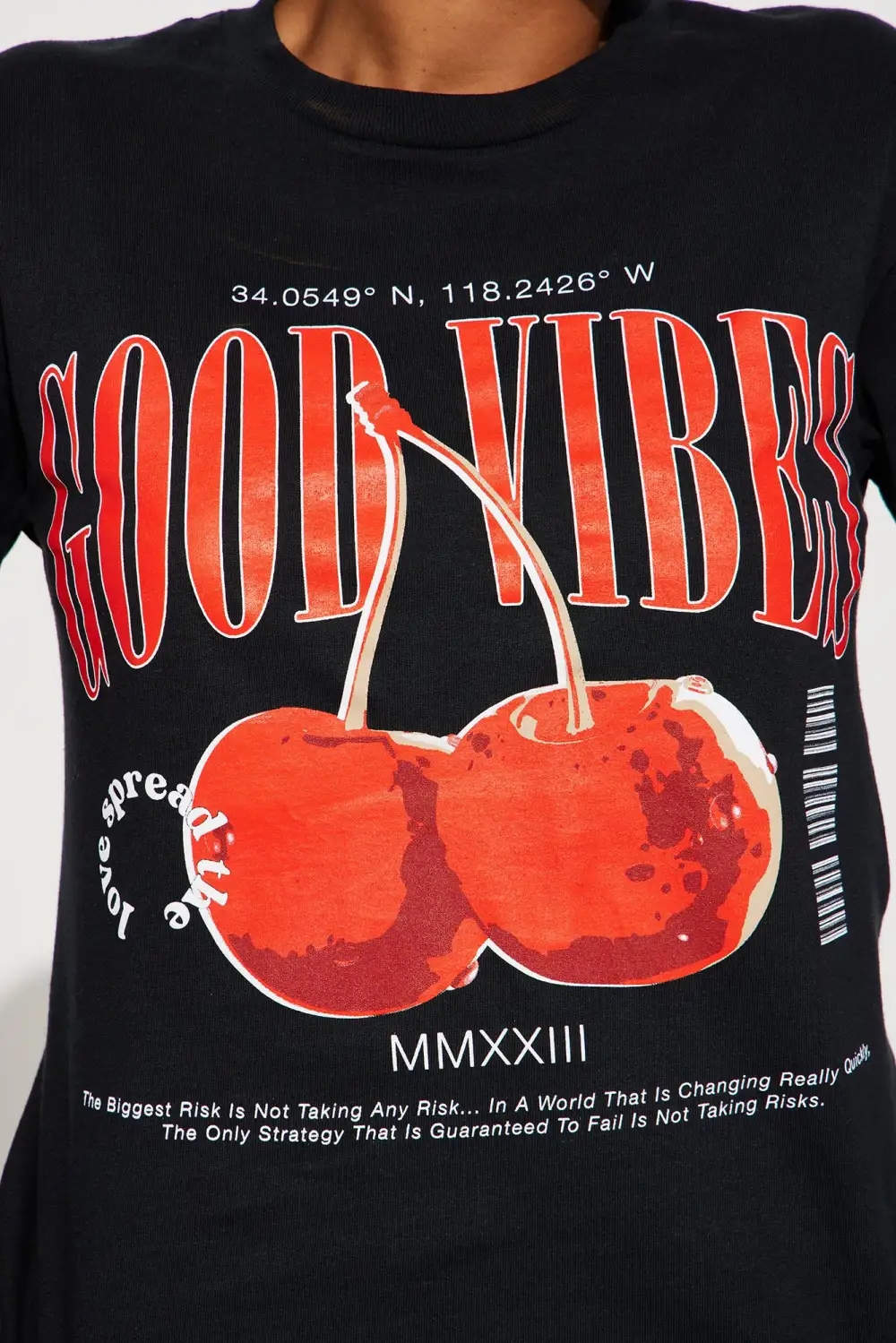 Good Vibes Spread The Love Tee - Black