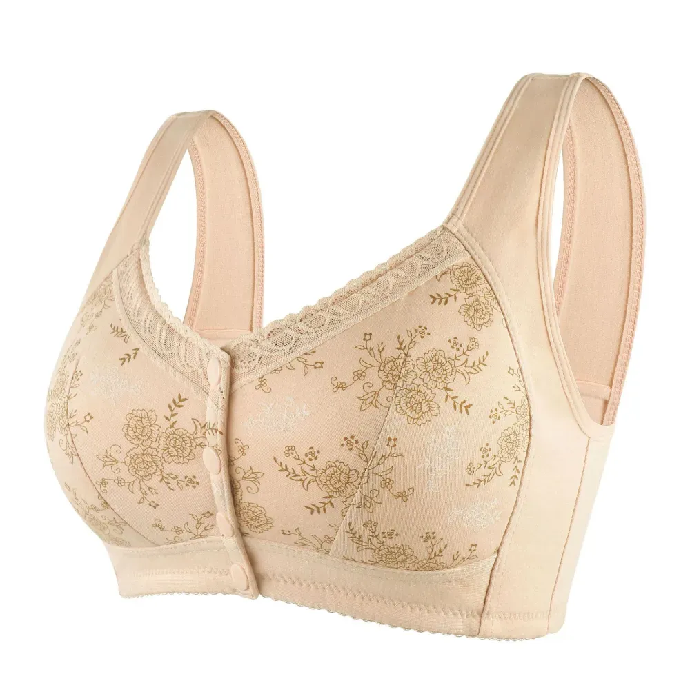 🔥Buy 1 Get 3(3packs)🔥 Mama Cotton Front Closure Bra-FREE SHIPPING