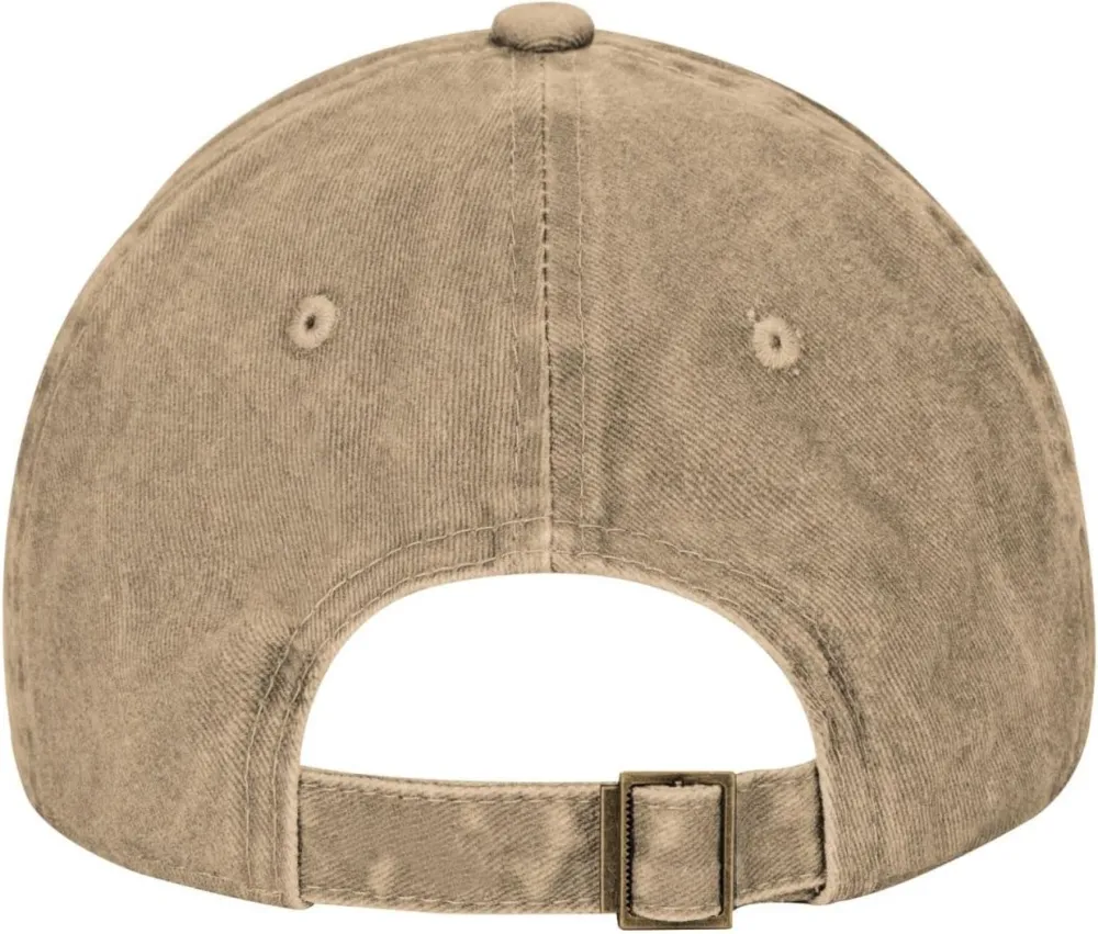 Make Canada 51st State Hat Washed Denim Unisex Fashion Trucker Baseball Cap