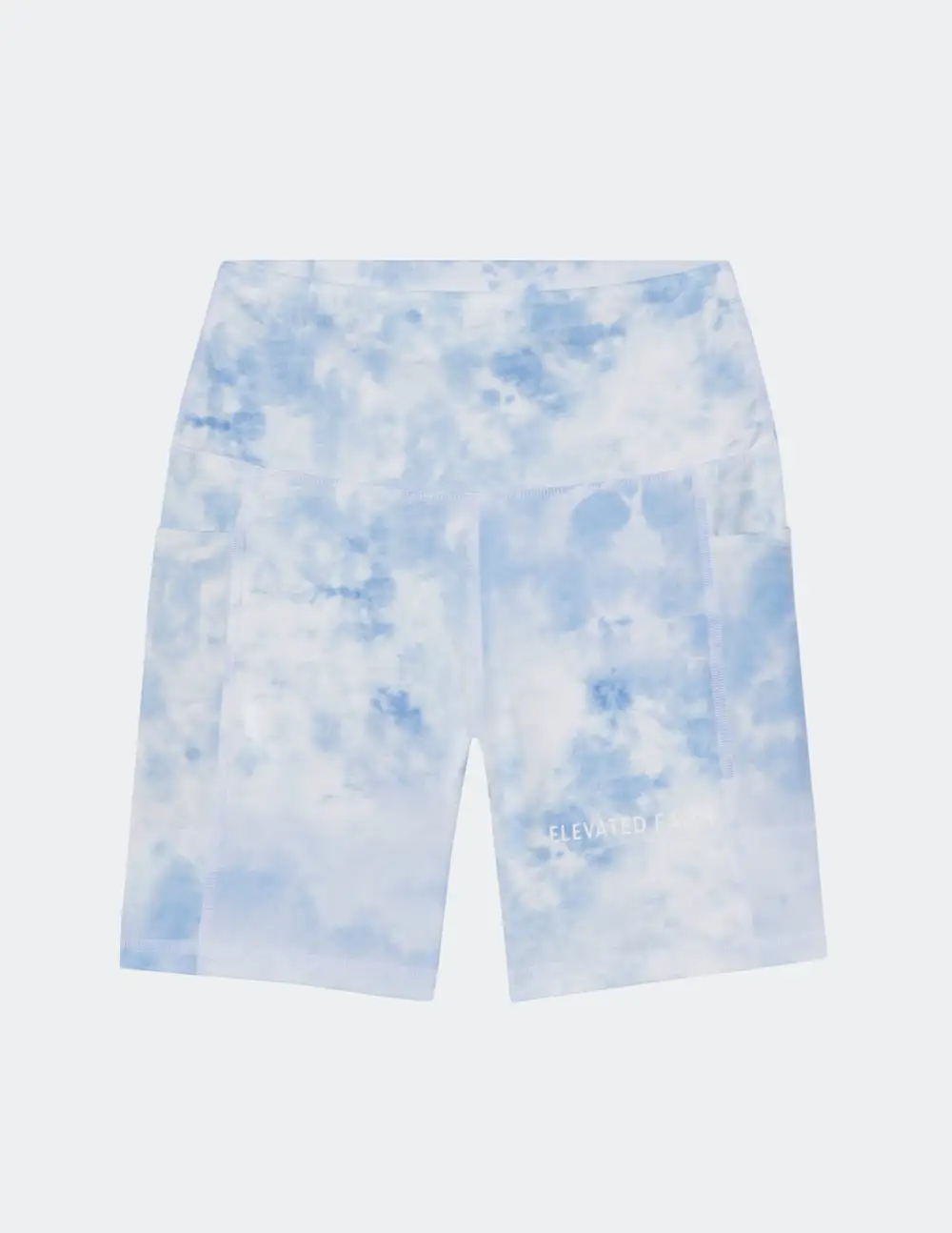 Blue Tie-Dye Biker Short