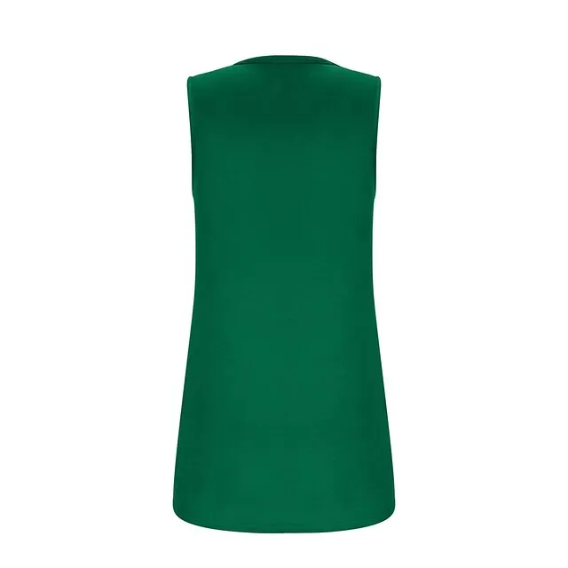 Tank Women's Wine Red Black White Solid / Plain Color Pleated Daily Basic Square Neck S