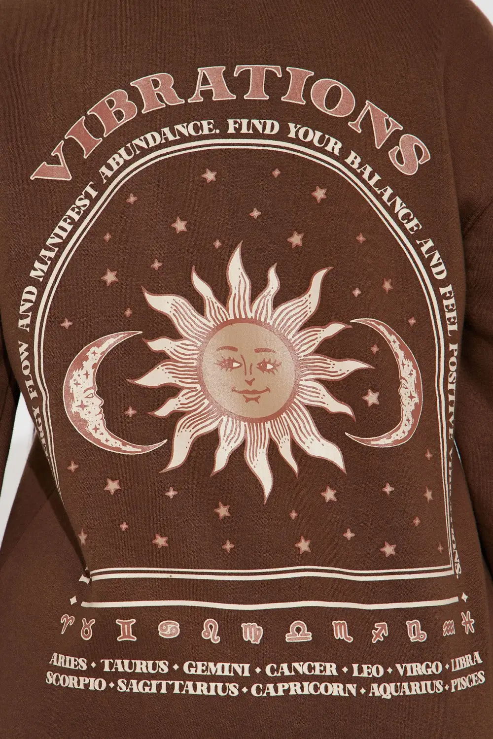 Feel Your Energy Sweatshirt - Brown