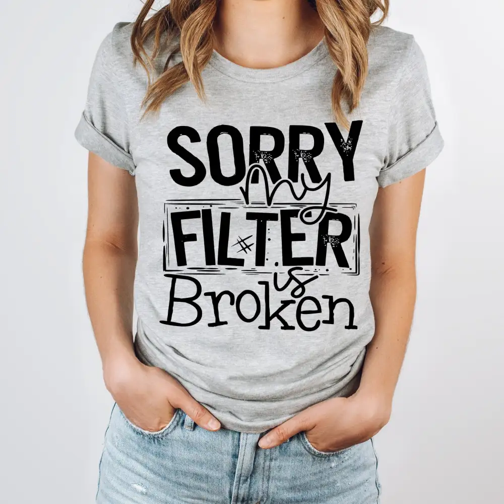 Sorry Filter Graphic Tee