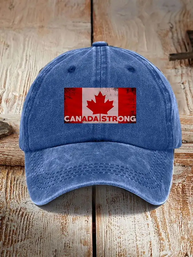 Canada Strong Flag Print Casual Unisex Hat