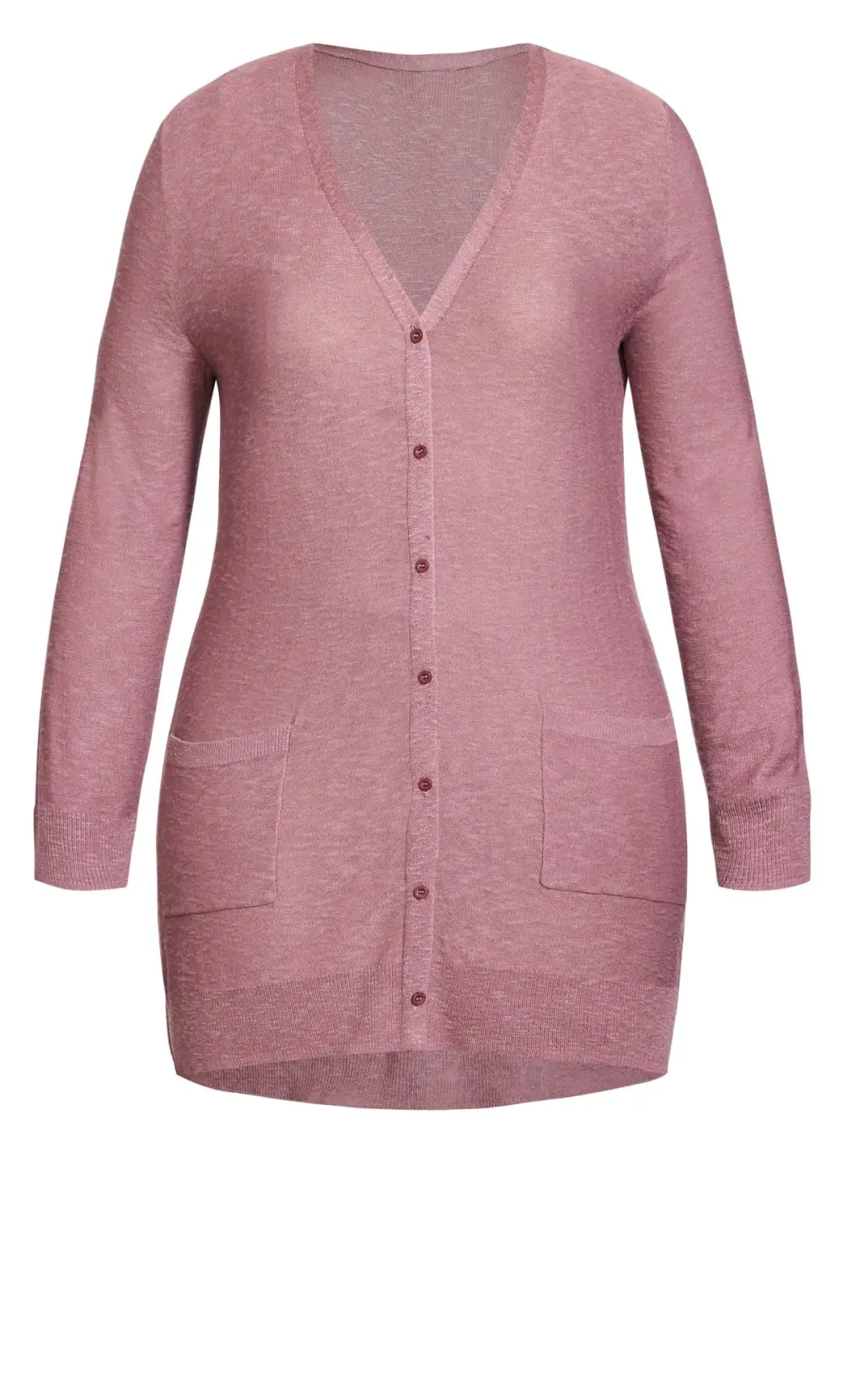 Evans Purple Contessa Longline Cardigan